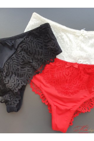 Трусики бразильянки с высокой посадкой и коррекцией животика Annajolly 60619