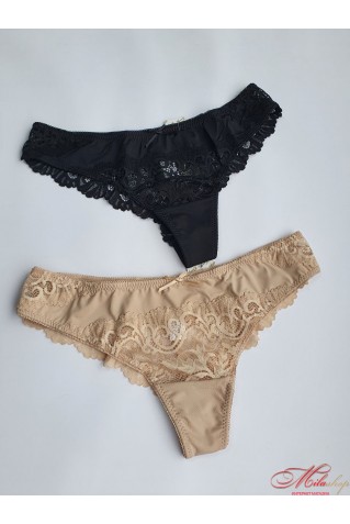 Трусики из микрофибры с кружевом Annajolly 60826