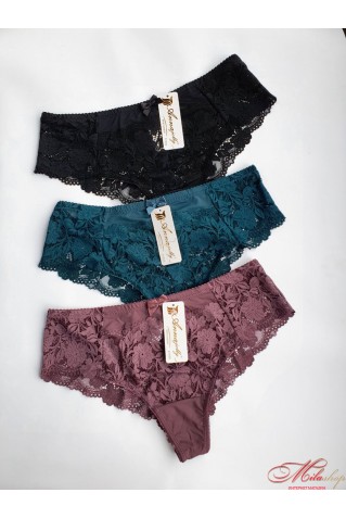 Прекрасные кружевные трусики бразилиана Annajolly 61025