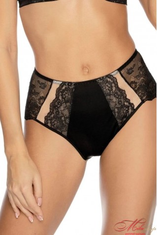 Високі трусики сліпи з мікрофібри з мереживом Orhideja 646-438