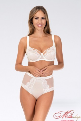 Высокие трусики слипы из микрофибры с кружевом ROSME 647638