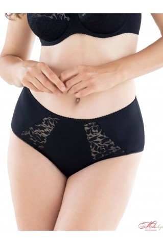 Высокие трусики слипы из микрофибры и кружева Lauma 66A50
