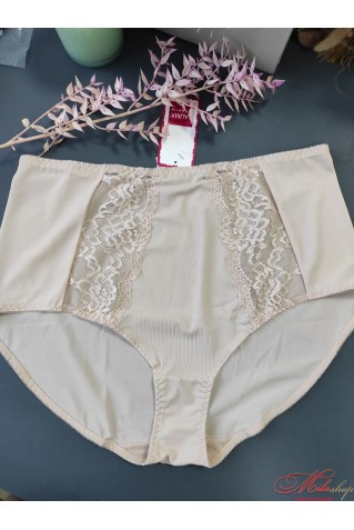 Високі трусики сліпи з мікрофібри та мережива Lauma 72F51