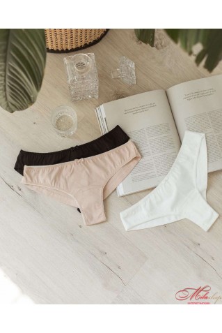 Хлопковые трусики бразилиана Your Touch EJ-2106