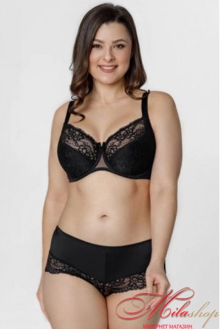 Трусики шортики из микрофибры и кружева Honey H38-17-K