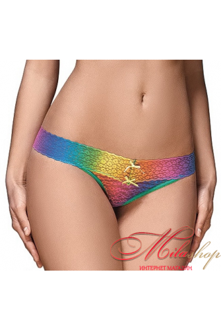 Радужные трусики-стринги с низкой линией талии La Vivas 20830