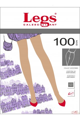Плотные элегантные колготки Legs TETTI 100den
