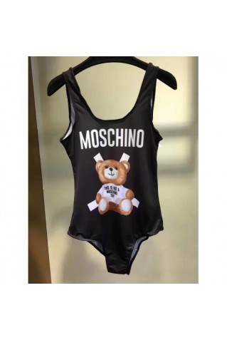 Купальник цельный с логотипом Moschino