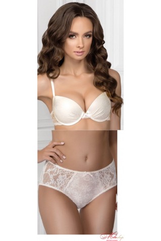 Комплект Jasmine lingerie 152/38 NIKI + 2509/38 Sylvia в нежном молочной цвете