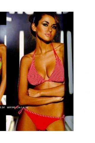 Cтильный купальник в полоску Marco M-049