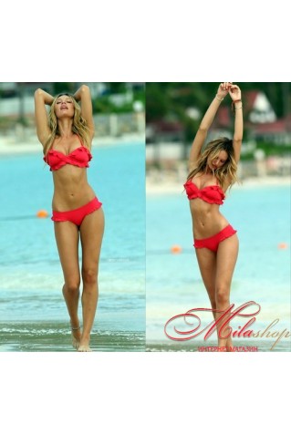 Молодежный купальник с воланами Fashion 1500