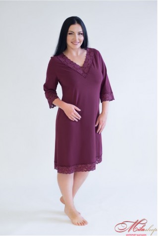 Комфортная сорочка рукавом 3/4 Marsana 03-034