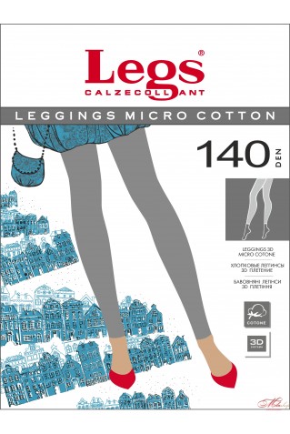 Плотные элегантные леггинсы  Legs LEGGINGS MICRO COTTON 140 den