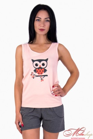 Кокетливая пижама с принтом совы Barva 0190/38