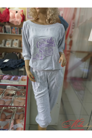 Мягкий велюровый костюм "Роксана" 264В