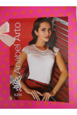 Женский джемпер с коротким рукавом Anabel Arto 6244