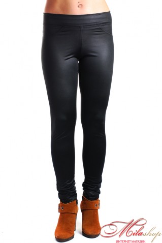 Лосины с напылением имитирующим кожу