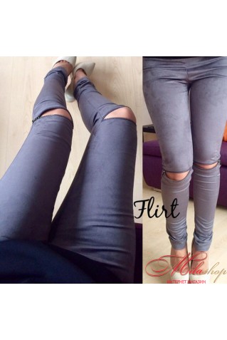 Стильные лосины из замши Fashion 2527