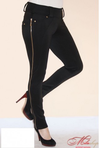 Лосины женские утепленные флисом, со змейкой.