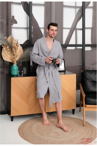 Муслиновый мужской халат COSY Duna