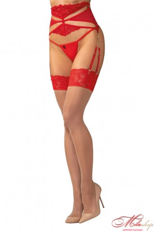 Чулки под пояс Obsessive Matildea.