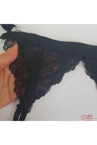 Роскошный пояс Sambario в черном цвете